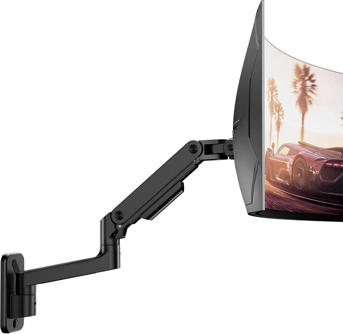 PISKEKAT PISKEKAT ARES WING Wall Mount Monitor Arm 17-49" 44 lbs 75x75/100x100 VESA Black — product photo