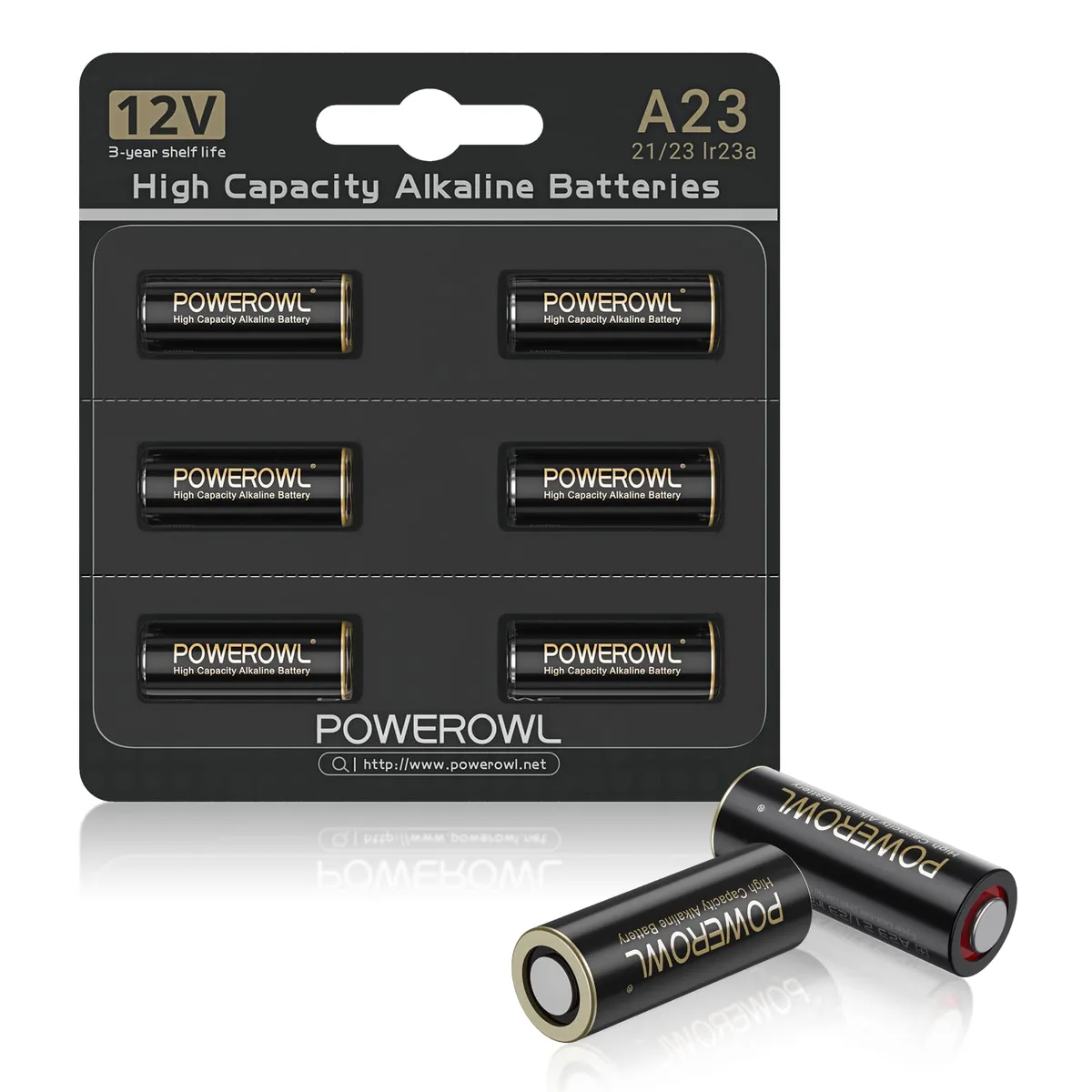 No Sew No Sew POWEROWL A23 Alkaline 12V Battery 6 Pack — product photo
