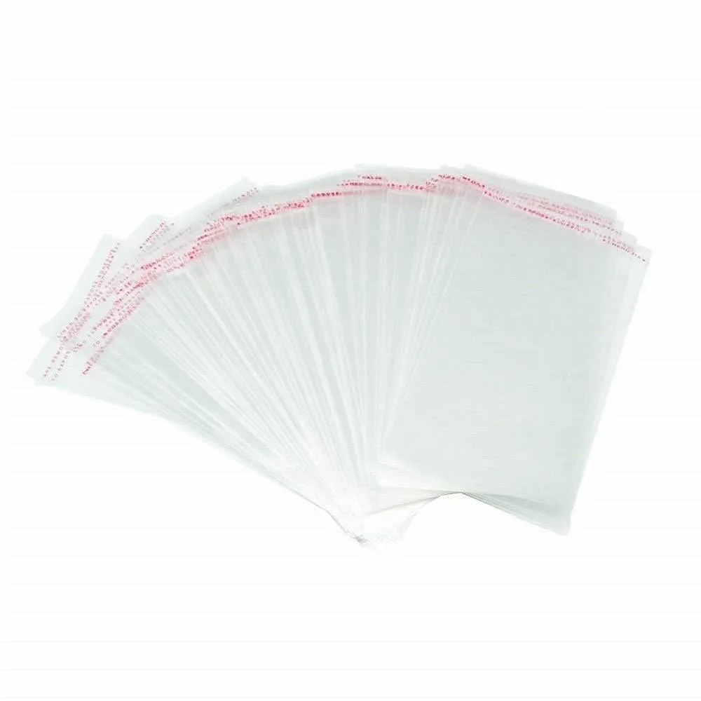 Pack of 400 clear resealable cellophane bags 4x6 inches