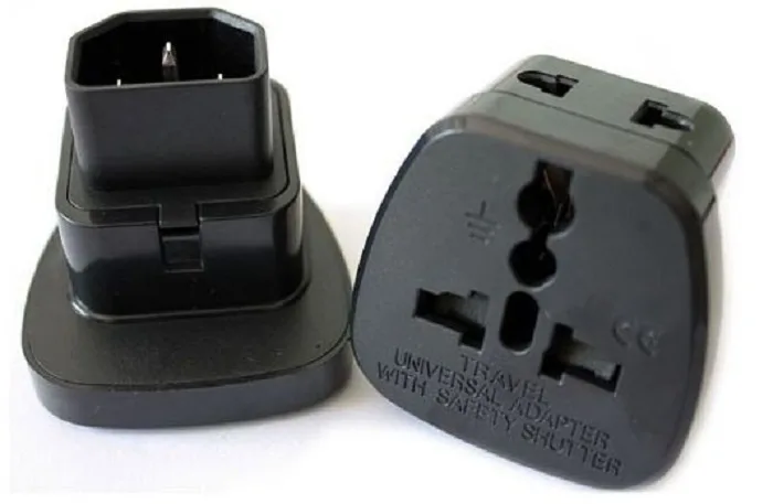 TeKit TeKit C14 to Universal Female AU US UK EU C13 Power Adapter 2 Pack — product photo