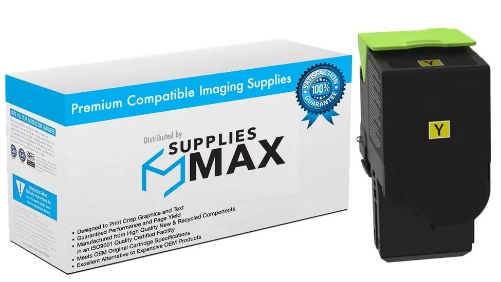 SuppliesMax SuppliesMax XER006R04367 Yellow Toner Cartridge 5500 Pages — product photo