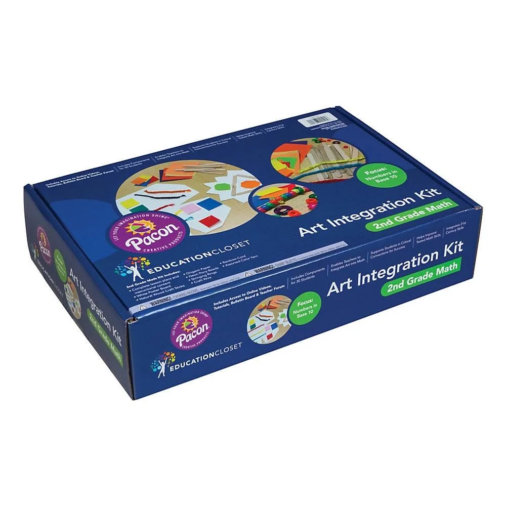 Pacon Corporation Pacon Corporation PAC100105 Educational Supply Math Art Integration Kit Grade 2 — preces foto