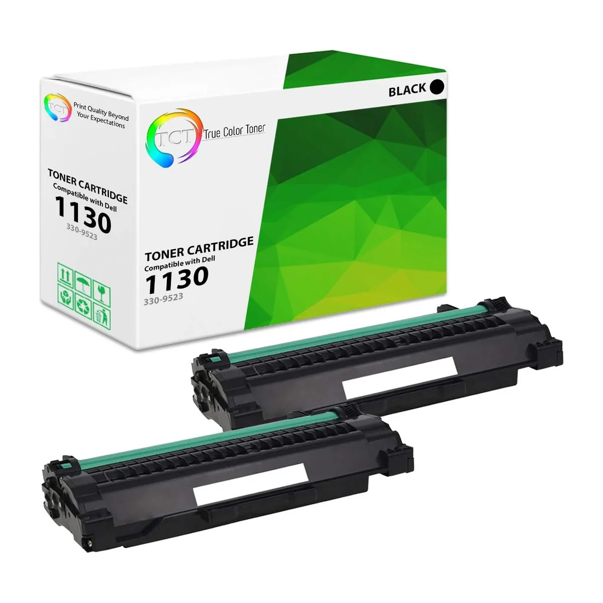 True Color Toner True Color Toner 1130 toner cartridge 2 pack black 2500 pages — product photo
