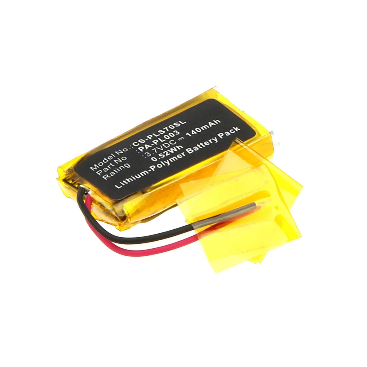 Centenex Electronics Centenex Electronics DS-CS-PLS70SL Battery for Plantronics 3.7V 140mAh — product photo