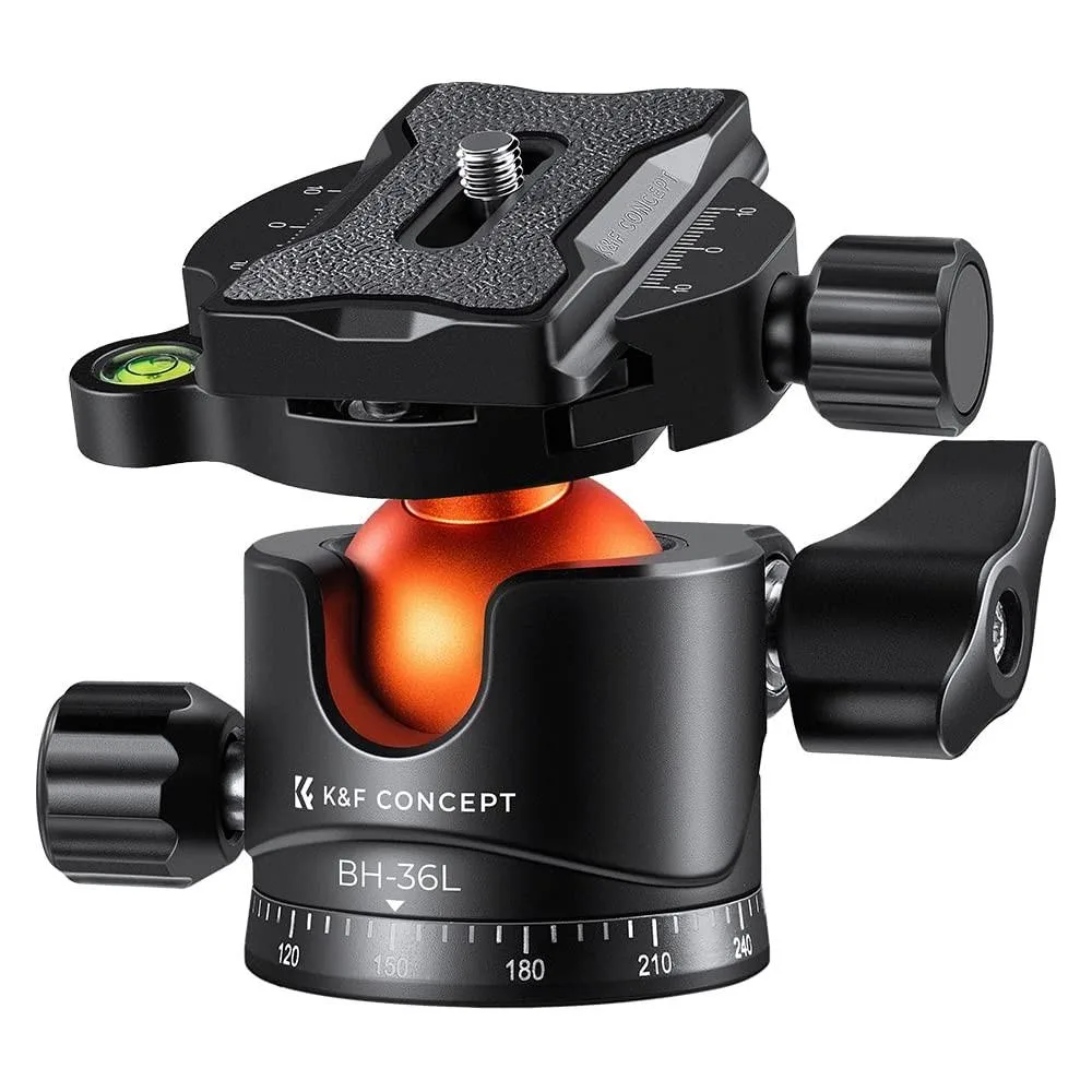 GSM Outdoors GSM Outdoors 36mm Ball Head 360° Panoramic 1/4" Quick Release 35.2 lbs 2 in 1 Accessories — product photo