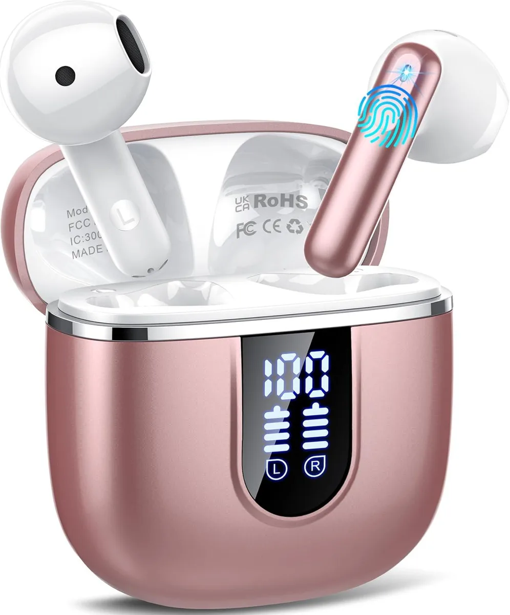 YINGHUA YINGHUA H97 Wireless Earbuds Bluetooth 5.4 Pink Gold — product photo