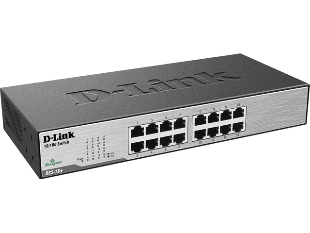 D-Link D-Link DSS-16+ 16-port 10/100 network switch — product photo