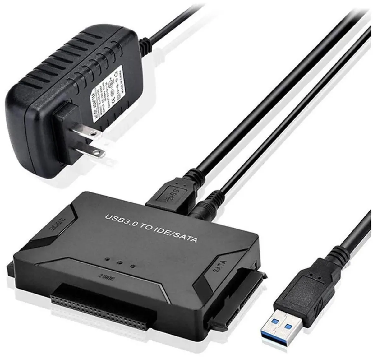 SMUGDESK SMUGDESK USB 3.0 to IDE SATA Hard Drive Adapter with 12V 2A Power Supply — product photo