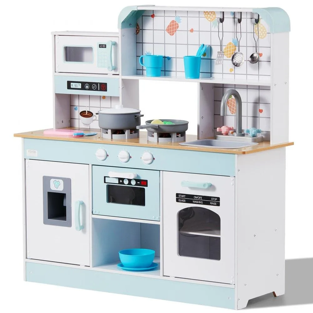 VEVOR VEVOR TLG81021 Wooden Play Kitchen Set White 24 pcs — product photo