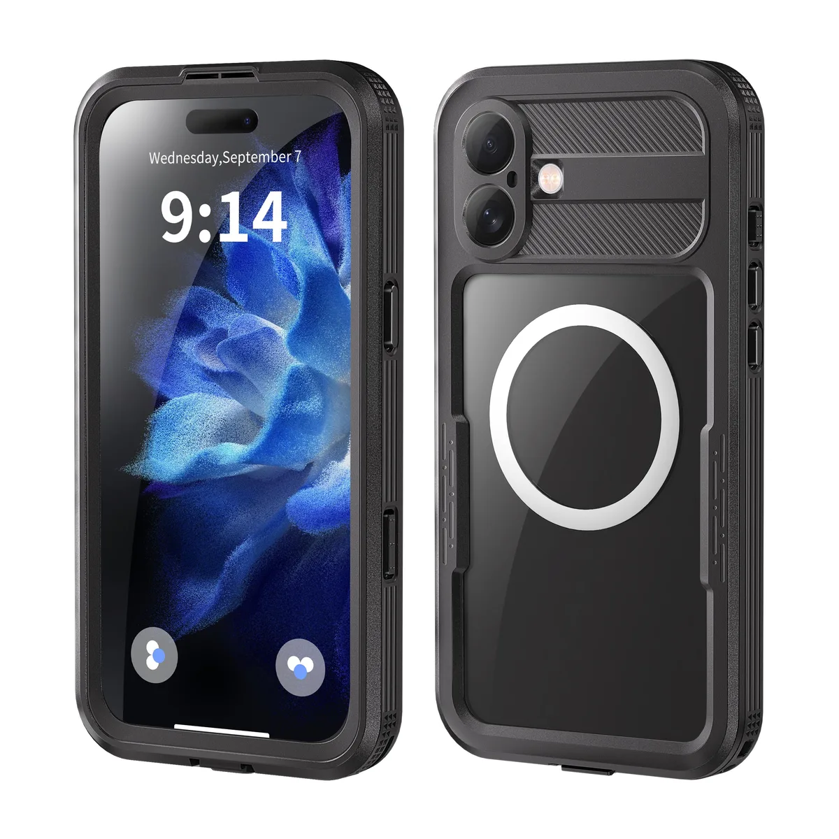 BONAEVER BONAEVER iPhone 16 Plus Waterproof Case Black — product photo