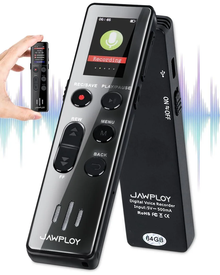 Jawploy SK688 64GB voice recorder — product photo