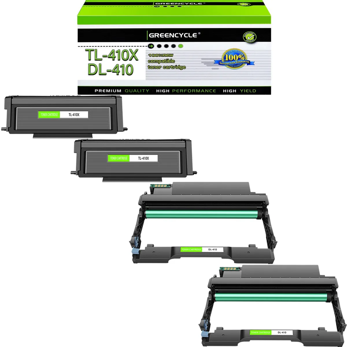 GREENCYCLE GREENCYCLE TL-410X &amp; DL-410 2-Pack Toner &amp; Drum Combo — product photo