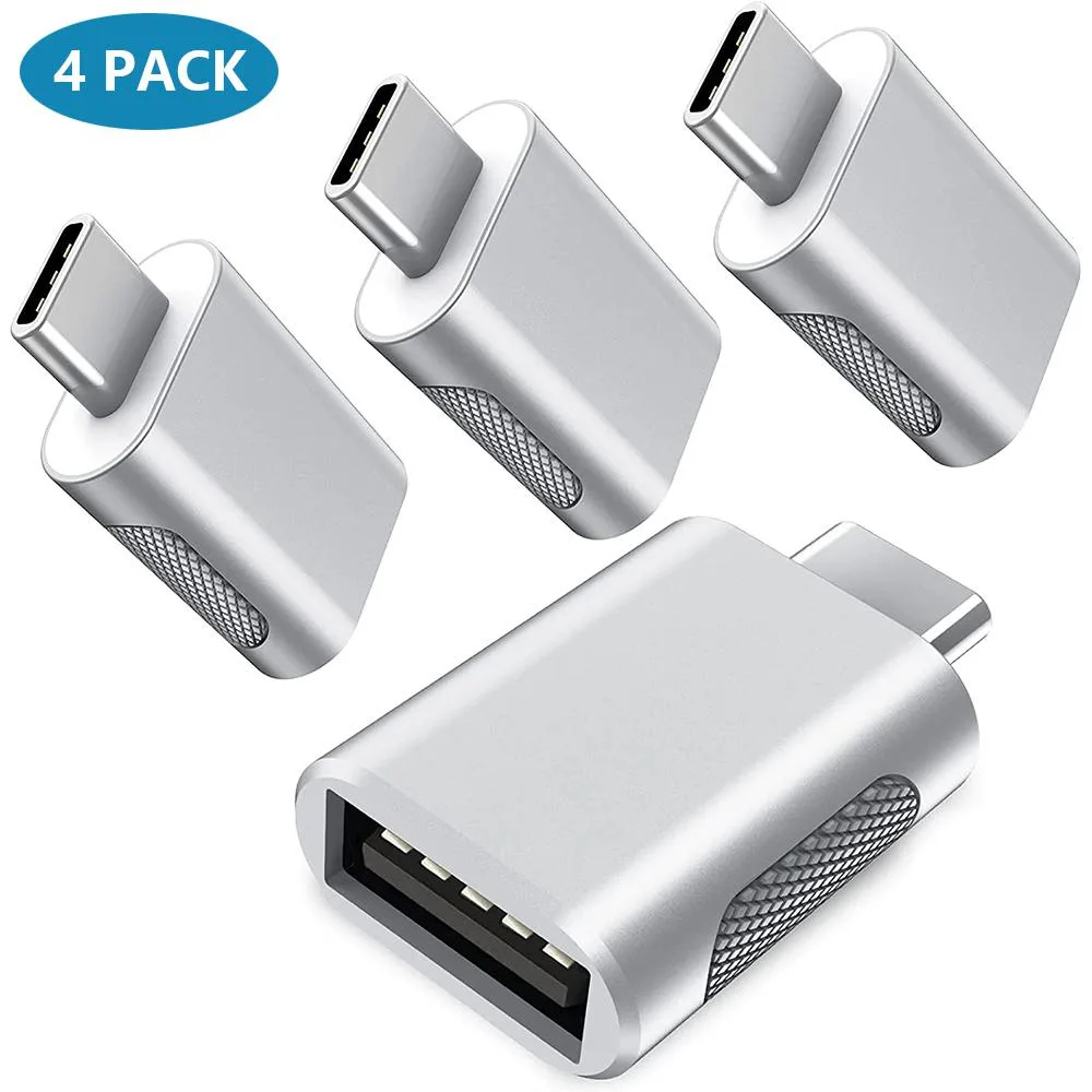 IHDAPP IHDAPP USB C to USB 3.0 OTG Adapter 4 Pack Silver — product photo