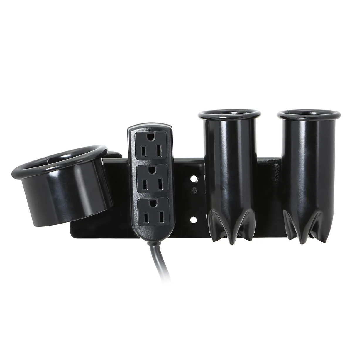 Saloniture Saloniture Blow Dryer &amp; Hair Iron Holder with 3 Outlets &amp; Clamp — product photo