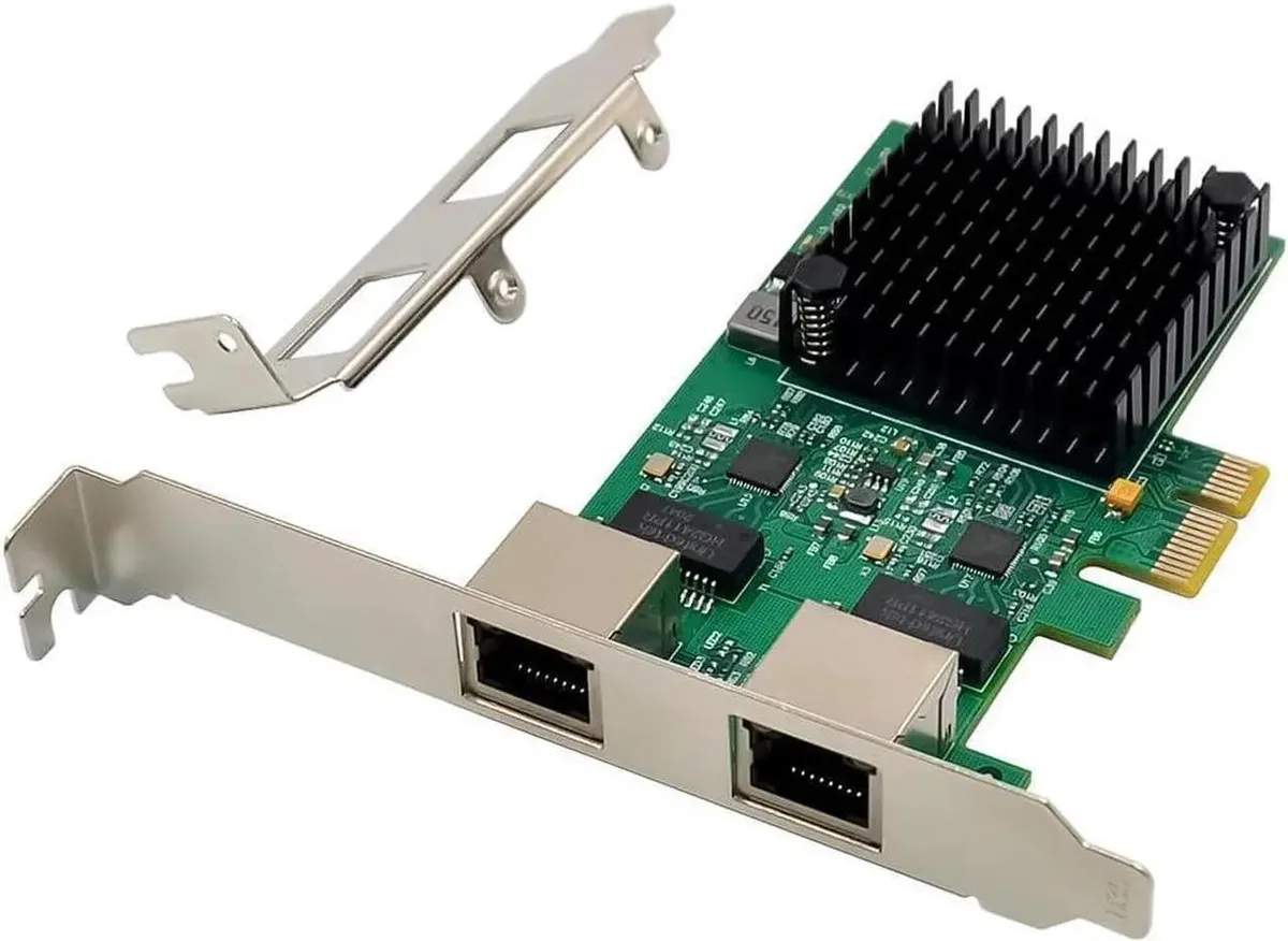 SMUGDESK SMUGDESK Dual-Port 2.5G PCIe 2.1 x1 NIC Bundle with Cat8 Cables — product photo