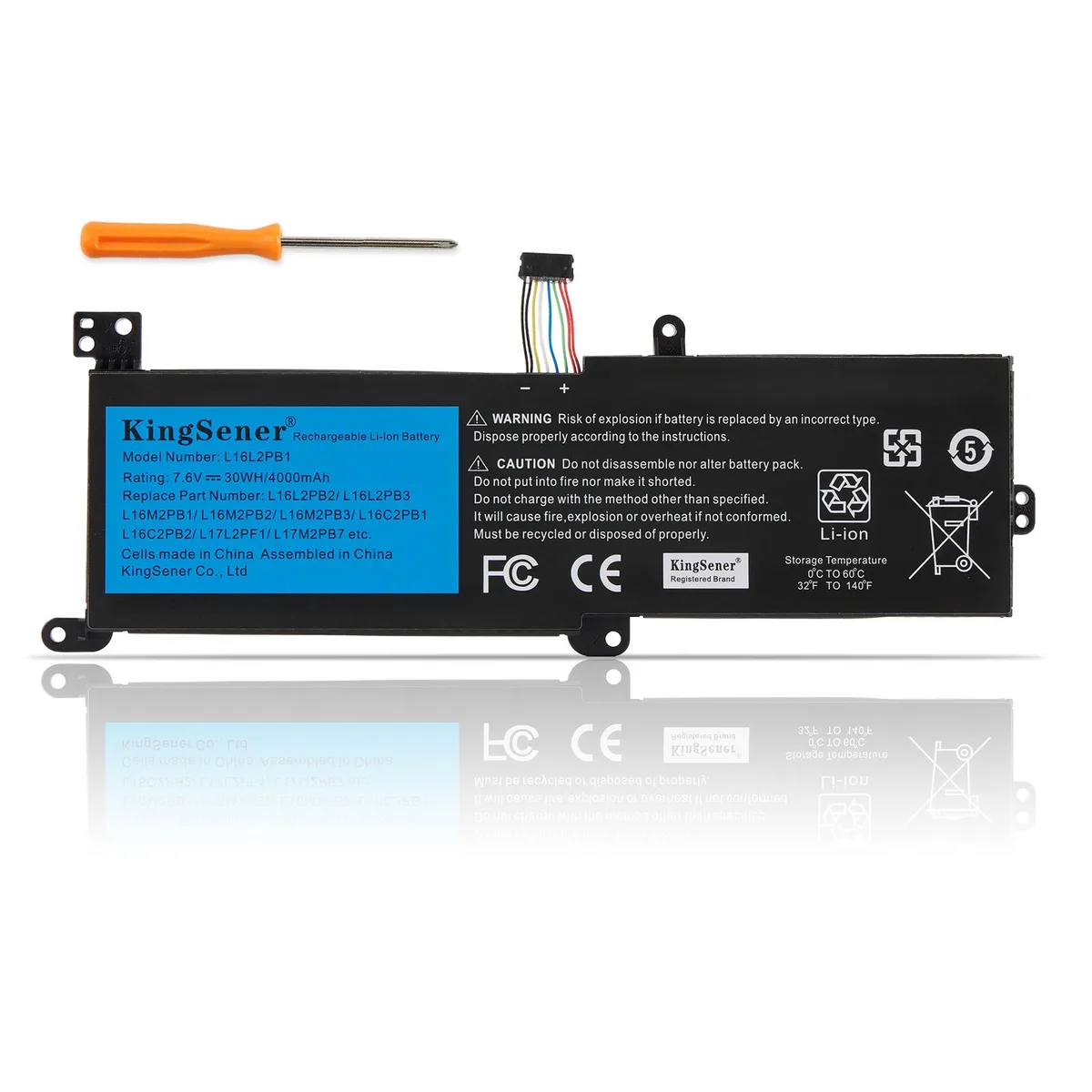KingSener KingSener L16L2PB1 30WH 7.5V 4000mAh laptop battery — product photo