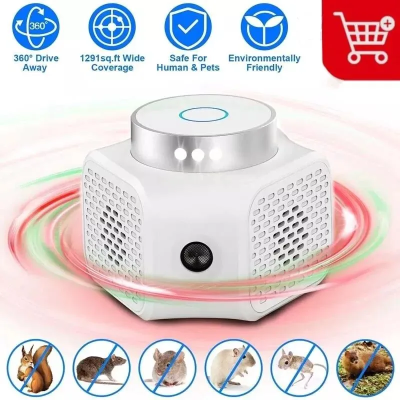 NShi NShi Ultrasonic Pest Control White 120m² 22-35KHz/25KHz — product photo