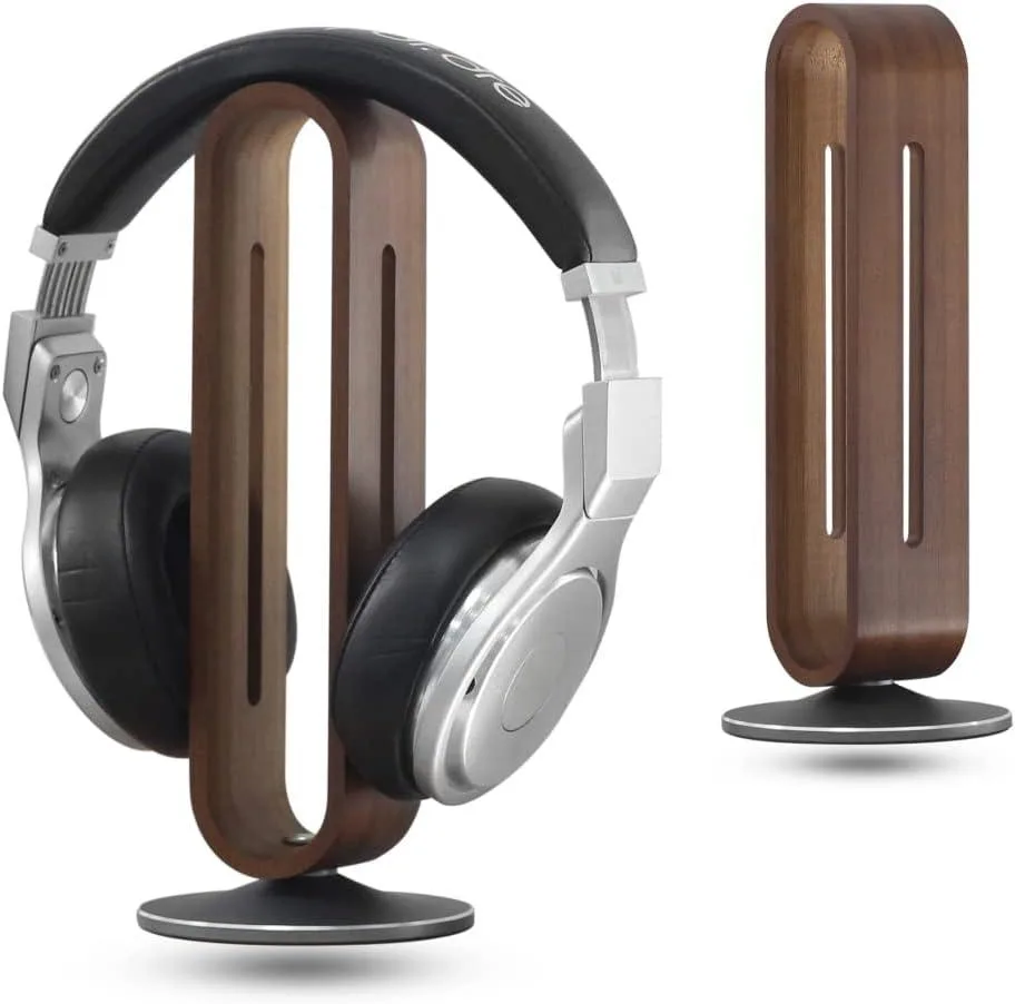 BFKK BFKK Bamboo &amp; Aluminium Headphone Stand Grey — product photo