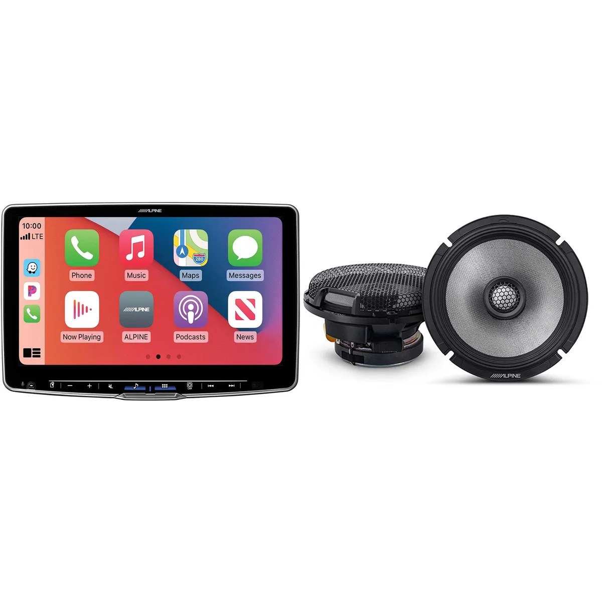 Alpine Alpine ILX-F511 Halo11 11" Receiver with R2-S65 6.5" Coaxial Speakers — product photo