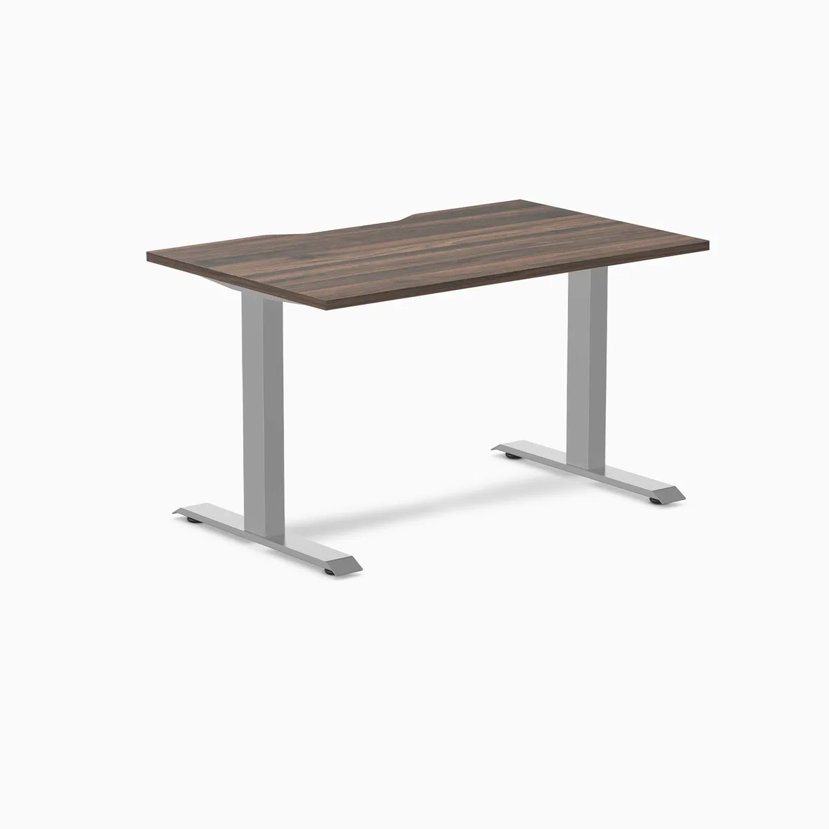 Desky Desky Zero Scalloped Laminate Desk Jarrah Legno Grey 47.2 x 29.5 in — product photo