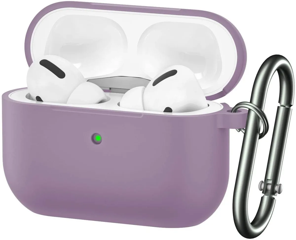 NO. NO. AirPods Pro Silicone Case with Keychain Dust Purple 2-pack 2019 — product photo