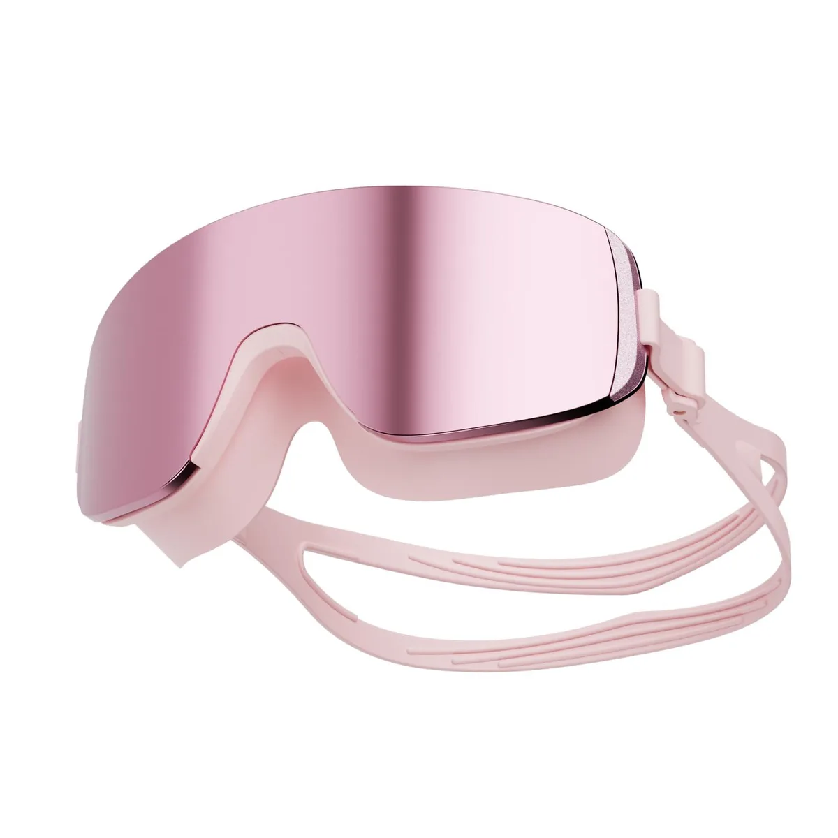  Yingruite YYYJ04 Swimming Goggles Pink Mirror 100% UV — product photo