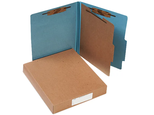 ACCO ACCO 15024 Pressboard 25-Pt Classification Folder Sky Blue 10/Box — product photo