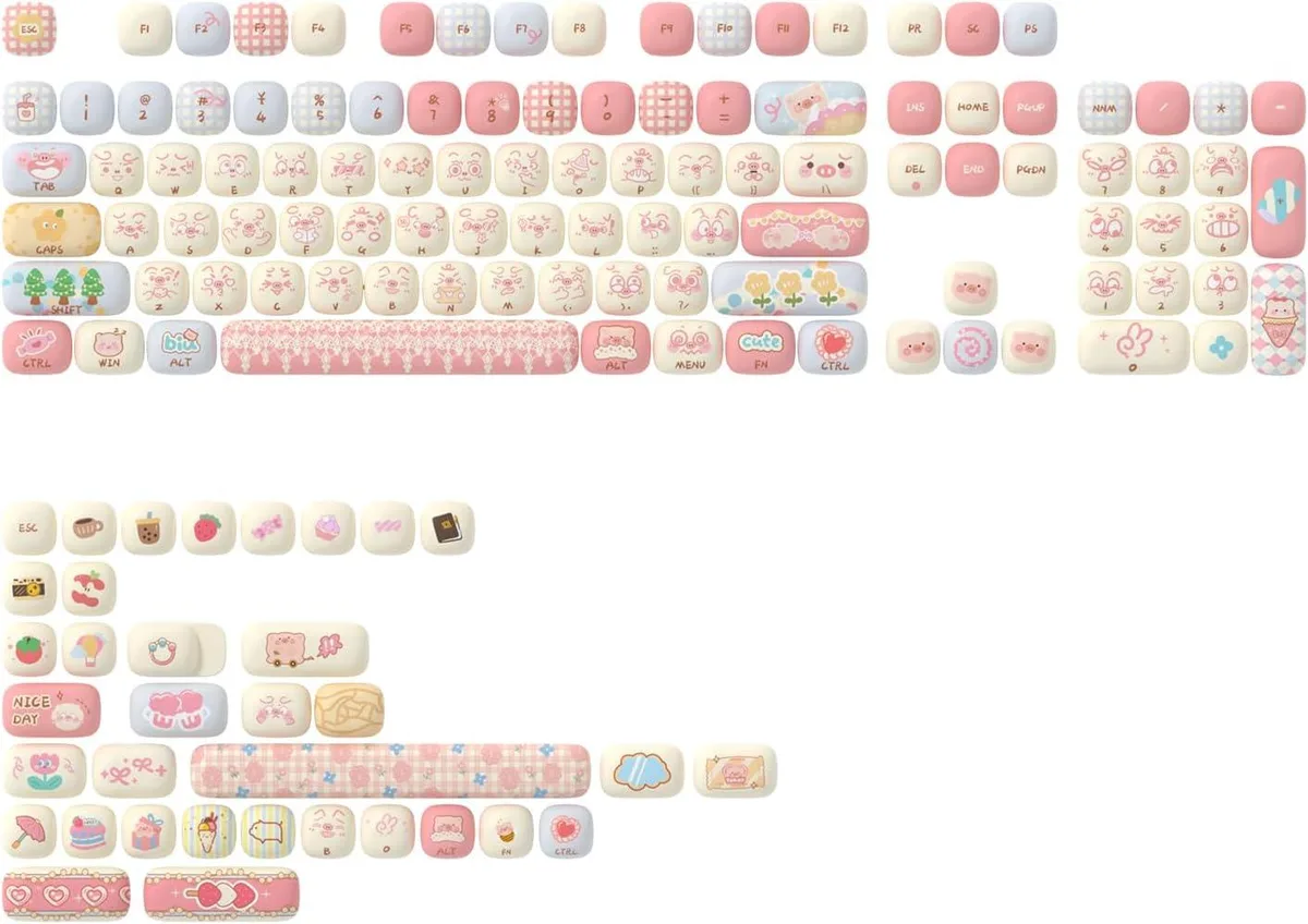 BFKK BFKK Piggy Party PBT Keycaps MOG Profile 138 Keys — product photo
