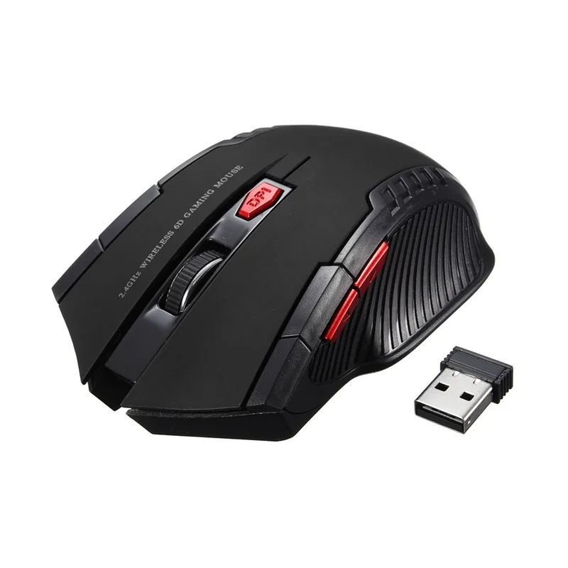 Corn Electronics Corn Electronics 2.4 GHz Wireless Gaming Mouse 2000 DPI 6 Button Black — product photo