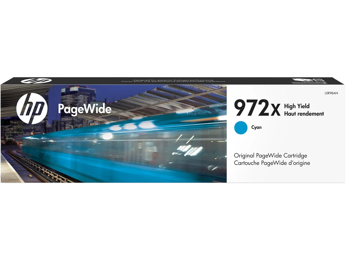 HP HP 972X High Yield Cyan Ink Cartridge L0R98AN 7000 Pages — product photo