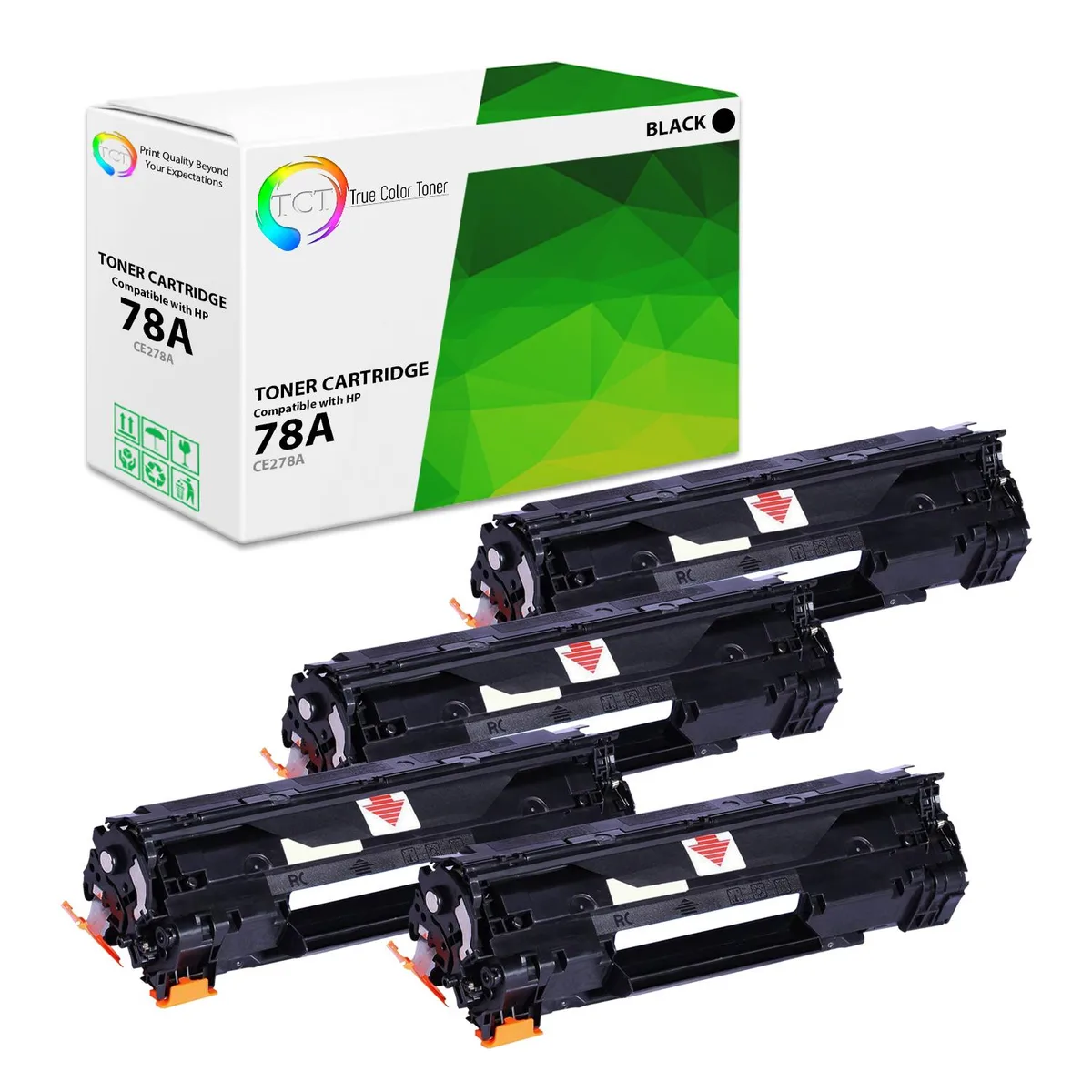 True Color Toner True Color Toner CE278A Black Toner Cartridge 4 Pack — product photo