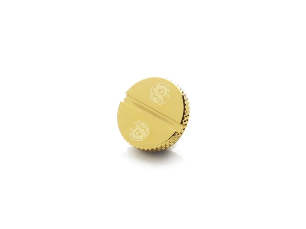 Bitspower Bitspower BP-TBWP-C09 G1/4" Low-Profile Stop Fitting True Brass liquid cooler — product photo