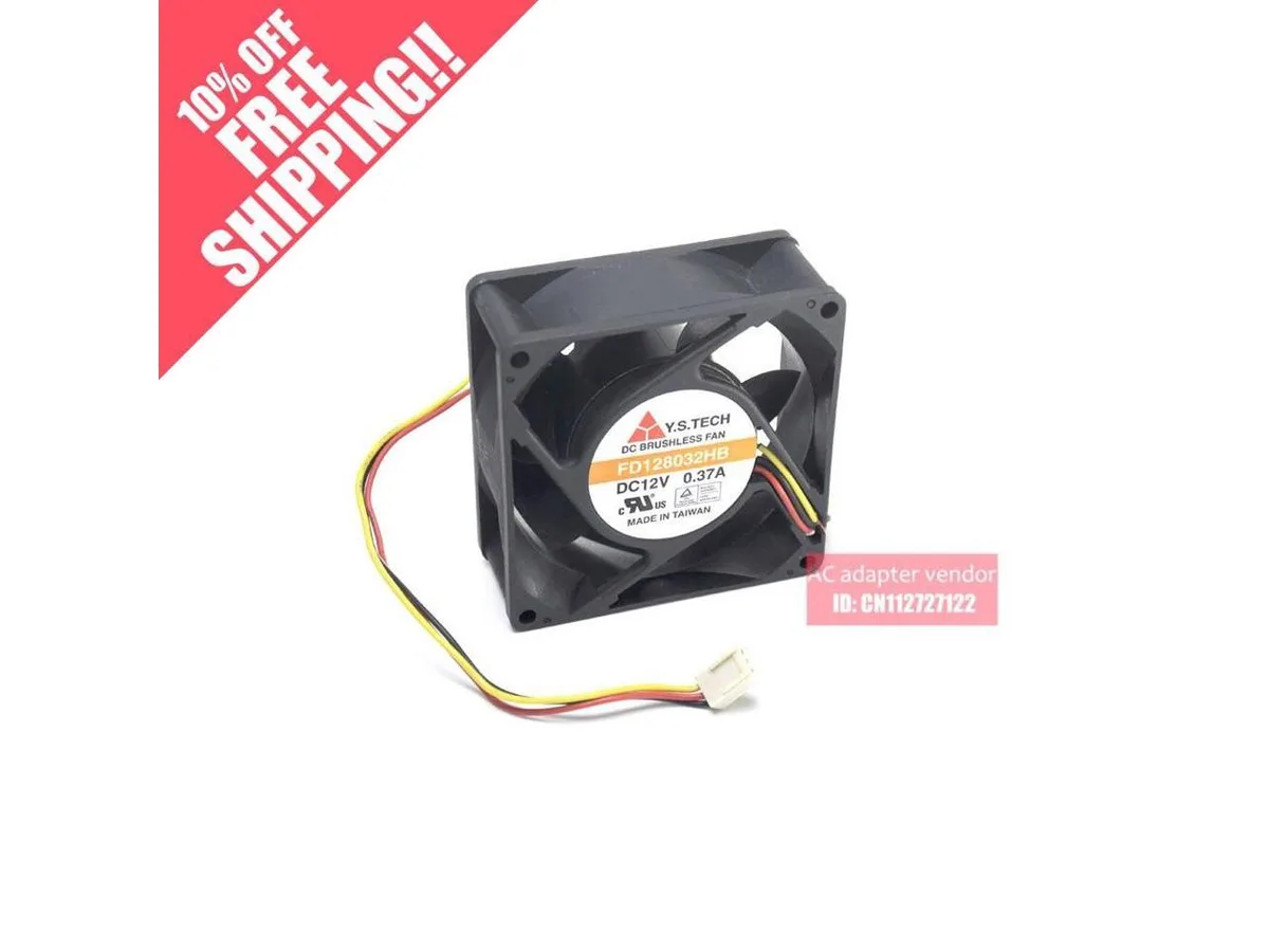 Fans Fans FD128032HB 12V .37A 8032 double ball bearing case fan — product photo