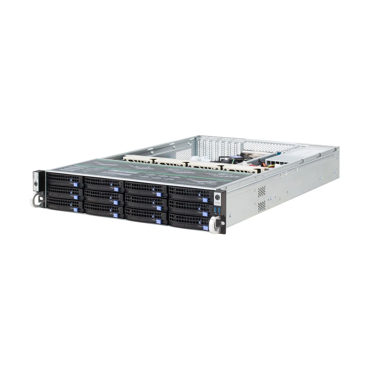 Shenzhen Junxiangcheng Technology Co., Shenzhen Junxiangcheng Technology Co., 2U server chassis 12-bay 12Gb/s SAS expander SFF-8643 SGPIO empty — product photo