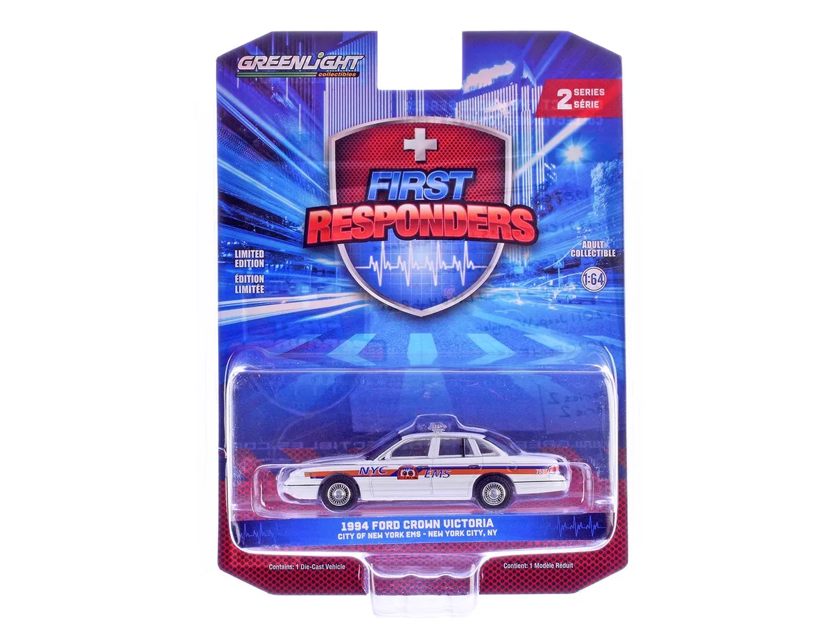 GREENLIGHT GREENLIGHT 1994 Ford Crown Victoria "NYC EMS" 1/64 Diecast — product photo