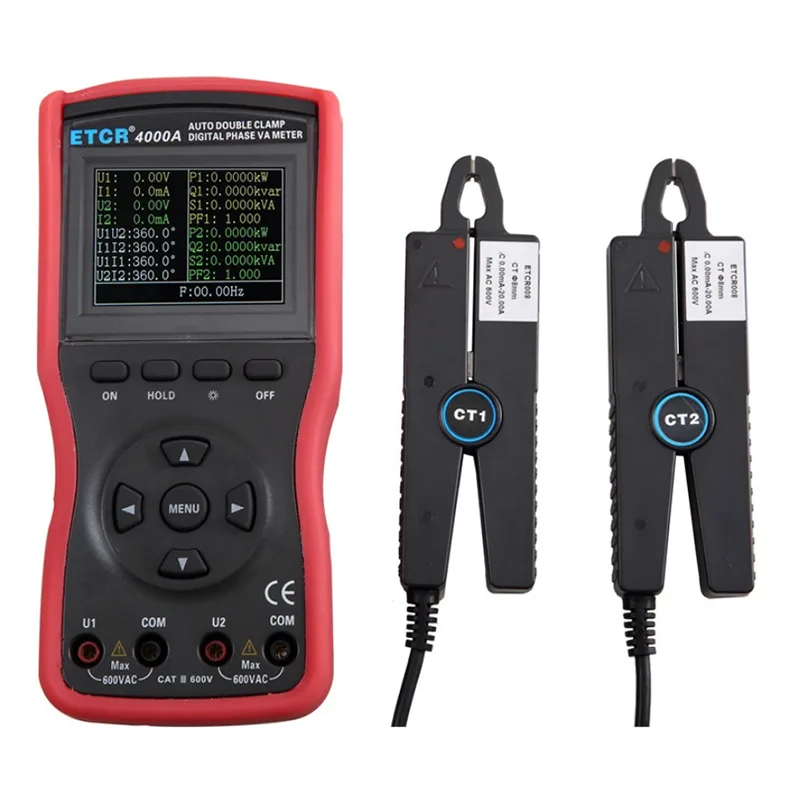 ETCR ETCR 4000A Double Clamp Phase Volt-Ampere Meter 600V 20.0A — product photo