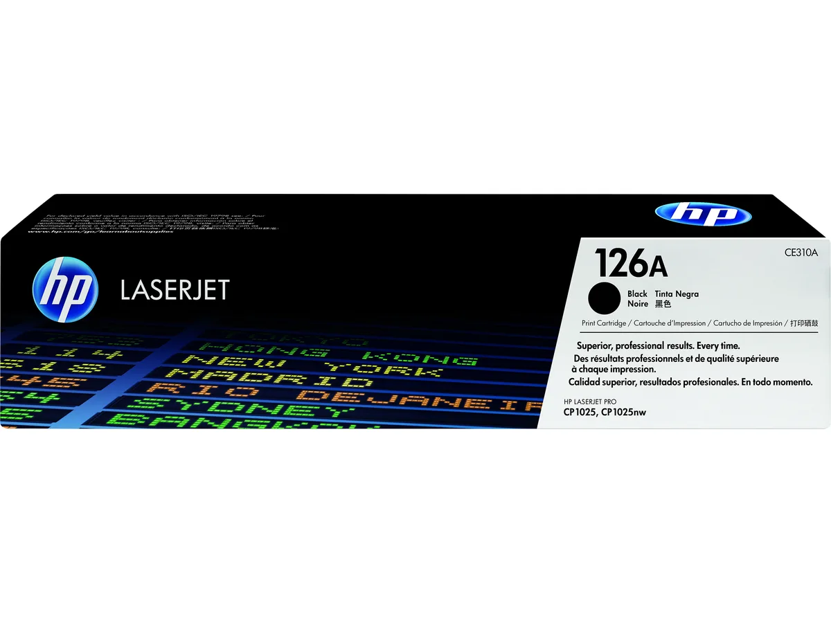HP HP 126A (CE310A) Black Toner Cartridge, 1200 Pages — product photo