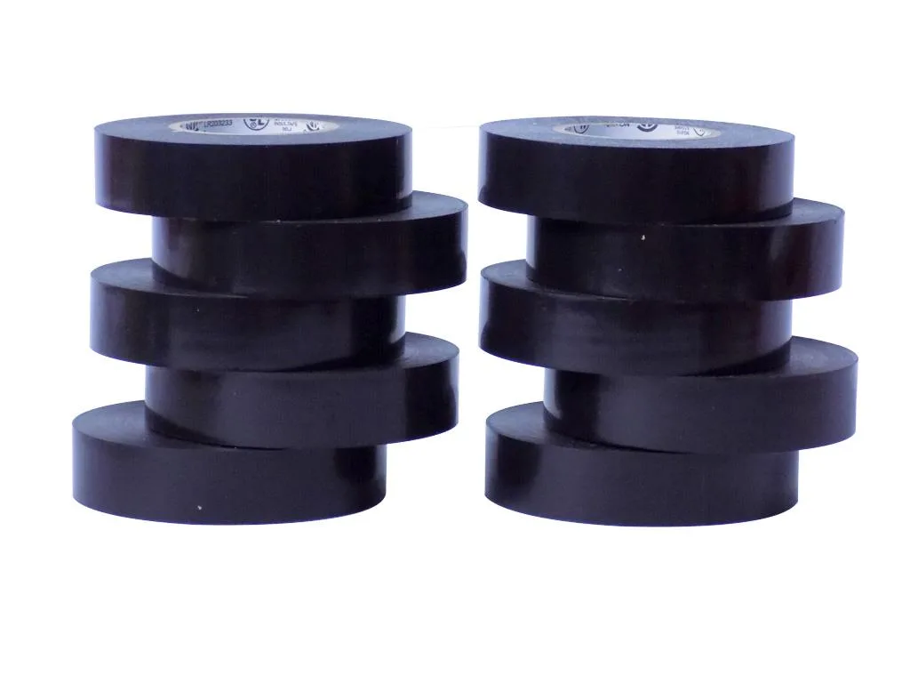 ADHESIVE TAPE PRODUCTS, LTD. ADHESIVE TAPE PRODUCTS, LTD. Electrical Tape Black 3/4inch X 66ft Pack of 10 — product photo