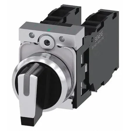 SIEMENS SIEMENS 3SU1150-2BM60-1LA0 Selector Switch Illuminated 3 Position 22 mm — product photo