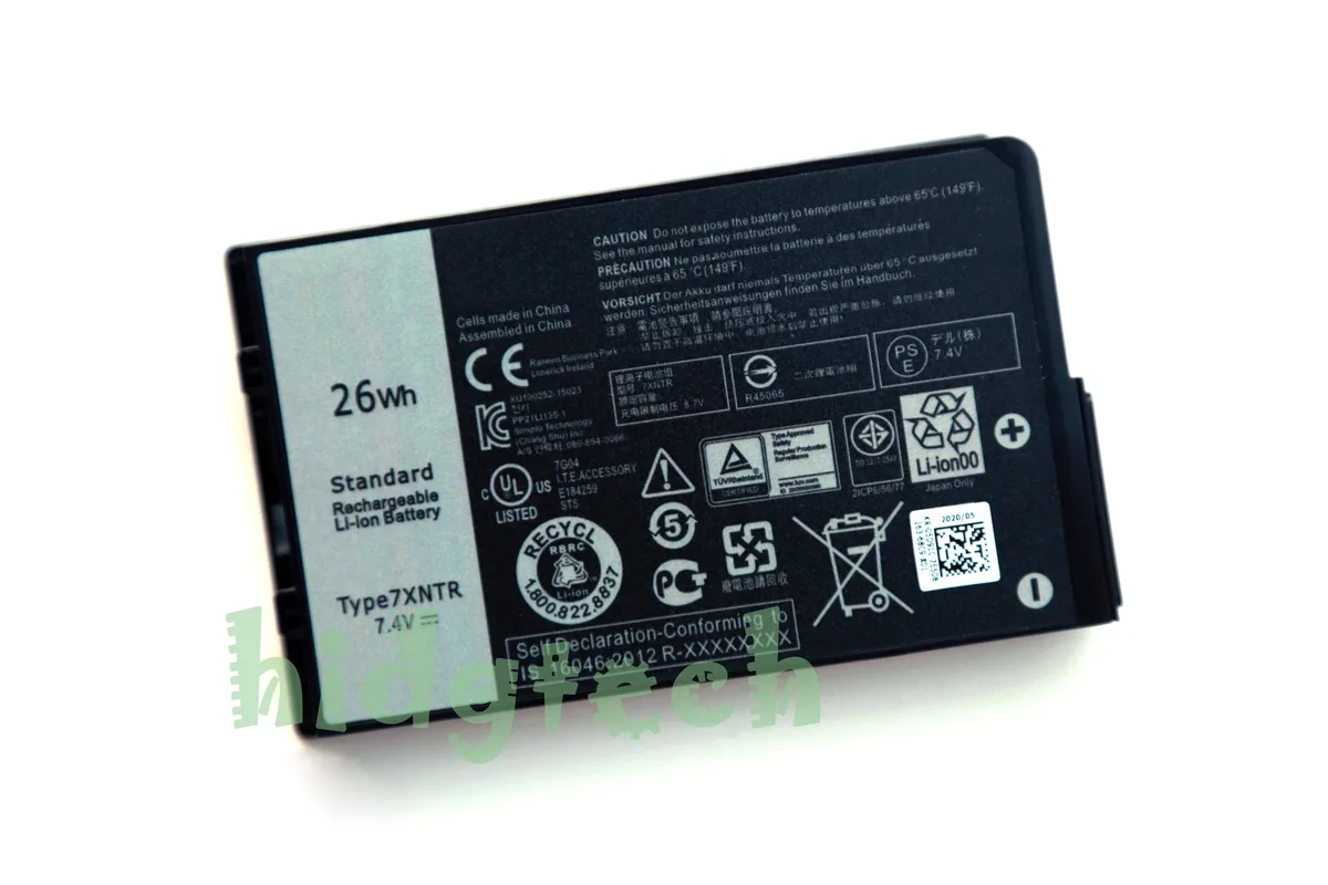 Beisite Beisite 7XNTR laptop battery 7.4V 26Wh for Latitude 12 7202 — product photo
