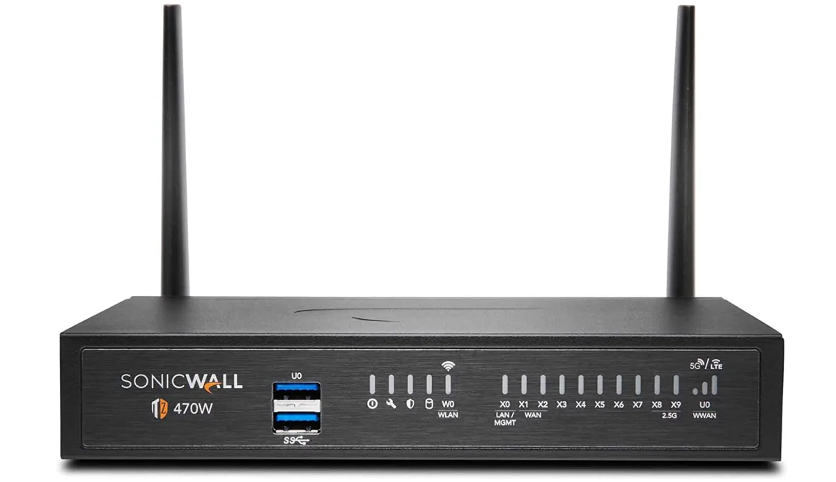 SonicWall SonicWall 02-SSC-2829 TZ470 switch module 8x1GbE 2x10GbE 128 VLAN 256GB storage — product photo