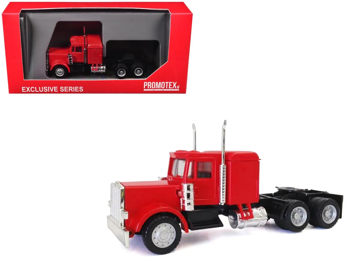 Promotex Promotex Peterbilt Long Tractor Red 1/87 HO 3.5 — product photo