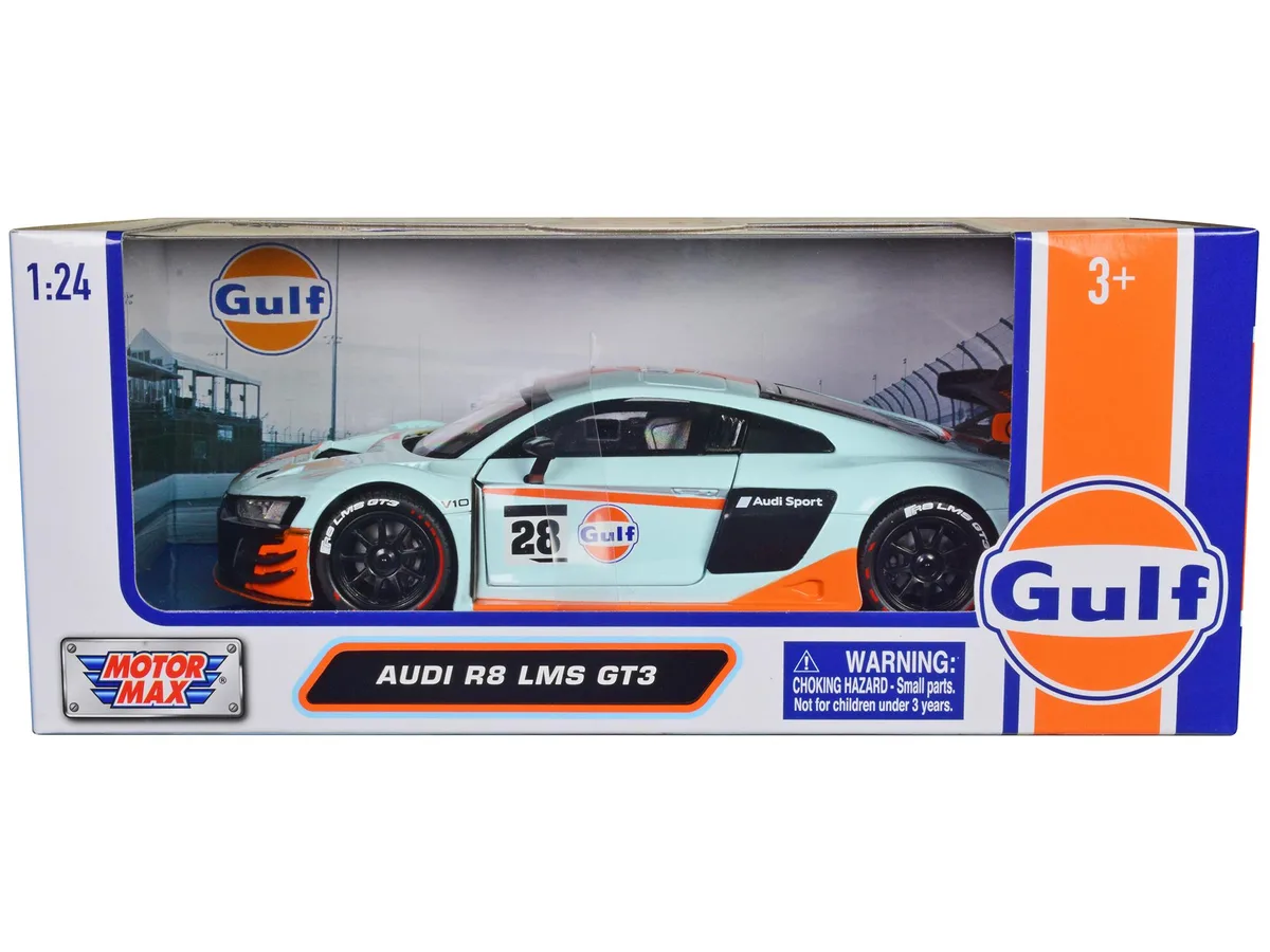 MOTORMAX MOTORMAX Audi R8 LMS GT3 #28 Gulf Oil 1/24 Diecast Hobby Collectible — product photo