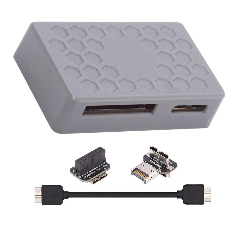 LORDWORLD LORDWORLD USB 3.1 Type-E to Dual 19/20Pin &amp; Type-E Adapter — product photo