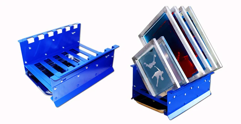 Intsupermai Intsupermai Screen Frame Drying Rack Adjustable 0.6-1.6inch 6 Frames 45° 12inch Pivots — product photo