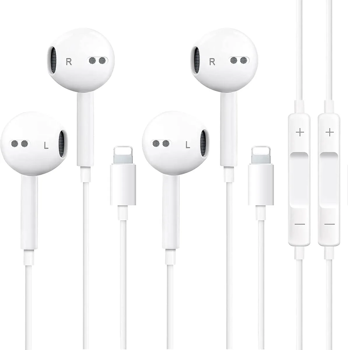 MAONO MAONO wired earbuds 2-pack with mic and volume control — product photo