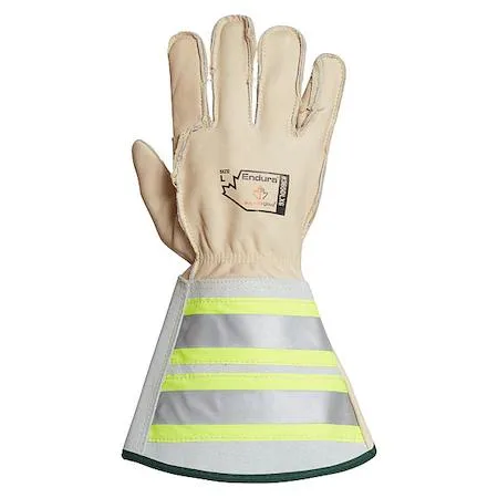 Endura Endura 365DLX6-L Horsehide Extended Gauntlet Gloves White — product photo