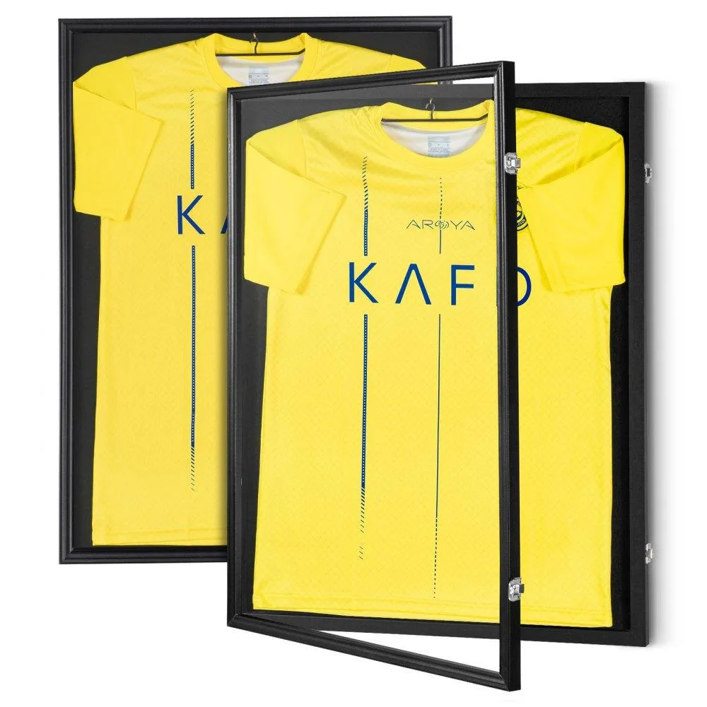 VEVOR VEVOR 2-Pack Jersey Display Frame 23.3x31.2x1.5 in Matte Black — product photo