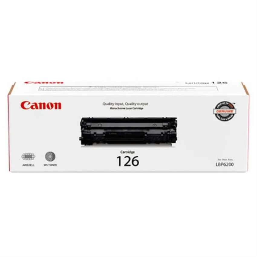 Black Canon CRG-126 toner cartridge in sealed box