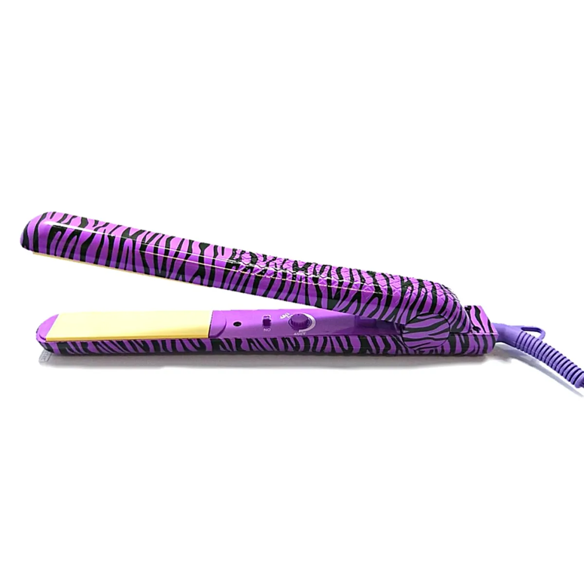 Proliss Proliss Infusion 1.25" Ceramic Flat Iron Purple Zebra hair styling tool — product photo